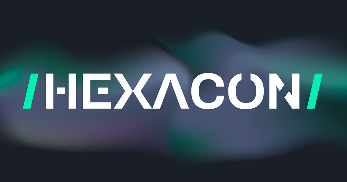 Bannière officielle de la conférence Hexacon 2026 au Palais Brongniart à Paris